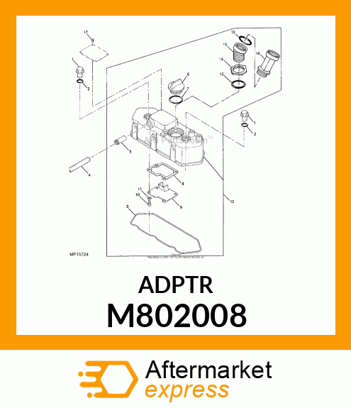 ADAPTER, OIL FILLER M802008