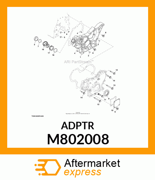 ADAPTER, OIL FILLER M802008