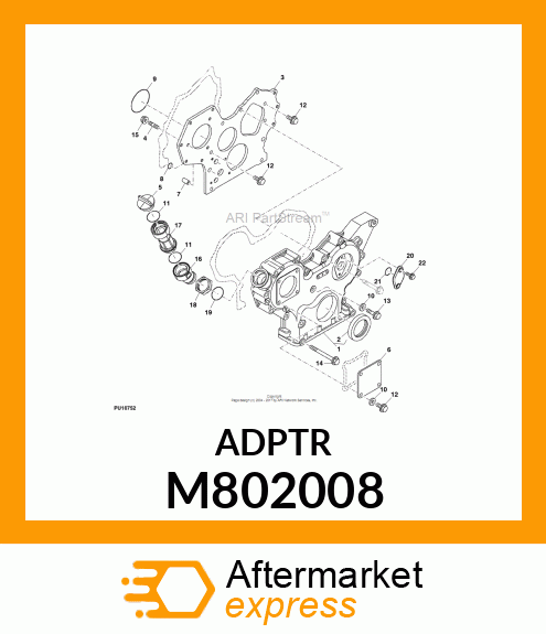 ADAPTER, OIL FILLER M802008