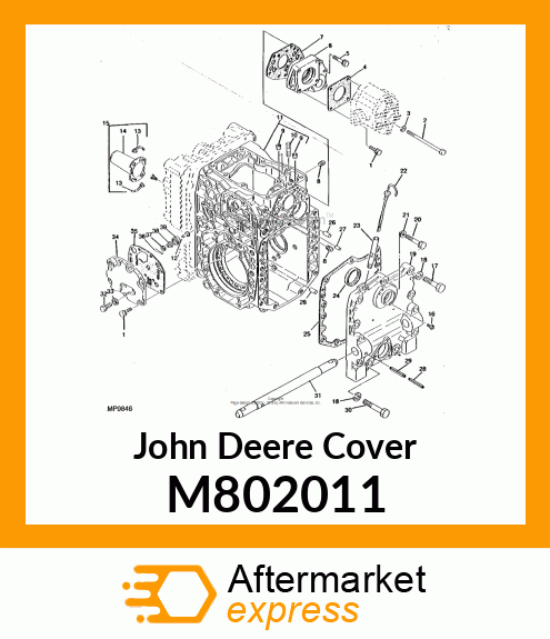 COVER, COVER, REAR M802011