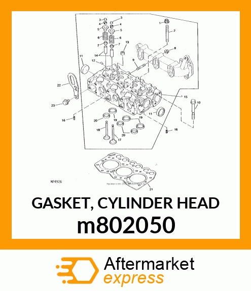 GASKET, CYLINDER HEAD m802050