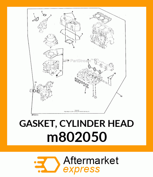 GASKET, CYLINDER HEAD m802050