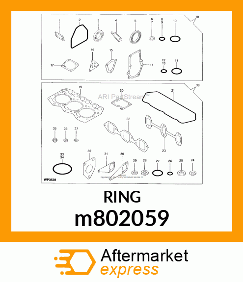 GASKET, BONNET m802059