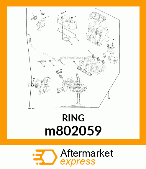 GASKET, BONNET m802059