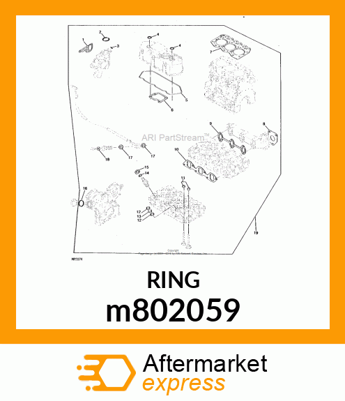 GASKET, BONNET m802059