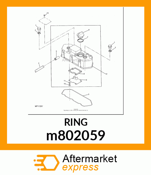 GASKET, BONNET m802059