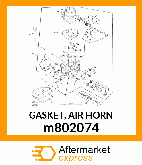 GASKET, AIR HORN m802074