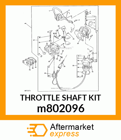 THROTTLE SHAFT KIT m802096