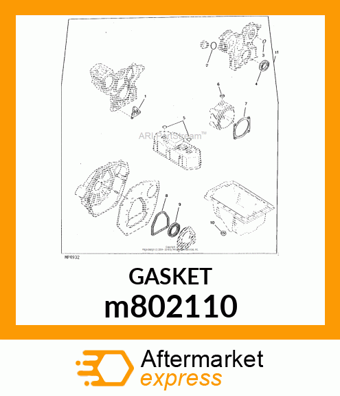 GASKET, CASE m802110