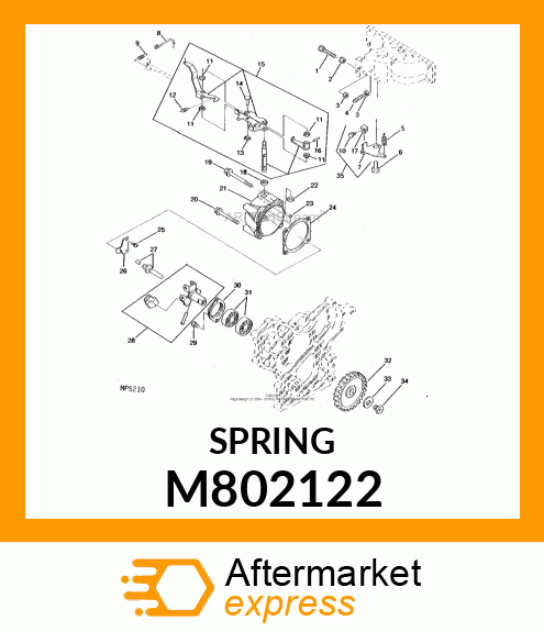 Spring - SPRING, REGULATOR M802122