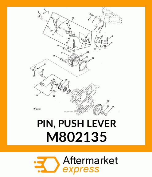 PIN, PUSH LEVER M802135