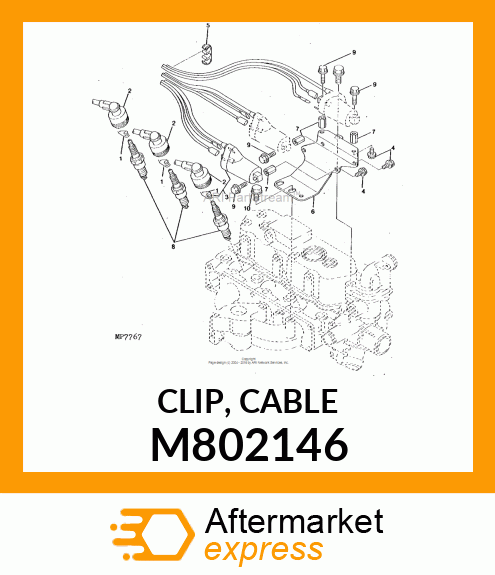 CLIP, CABLE M802146