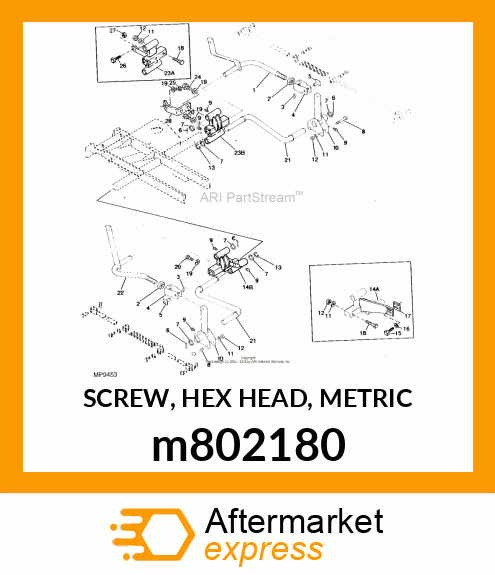 SCREW, HEX HEAD, METRIC m802180