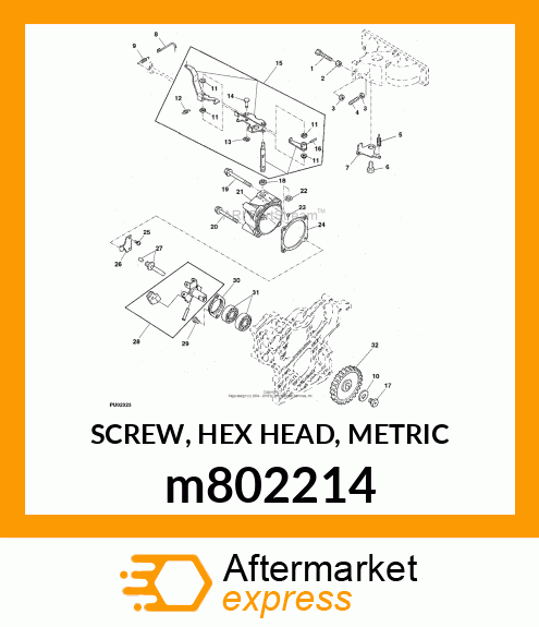 SCREW, HEX HEAD, METRIC m802214