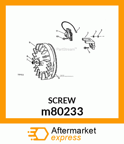 SCREW, ARMATURE MOUNTING m80233