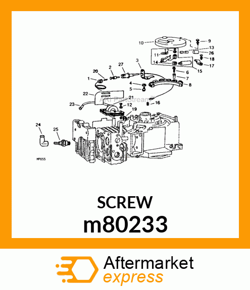 SCREW, ARMATURE MOUNTING m80233