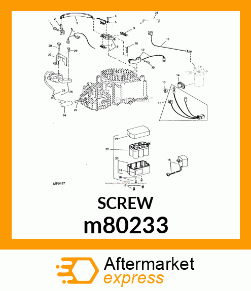 SCREW, ARMATURE MOUNTING m80233