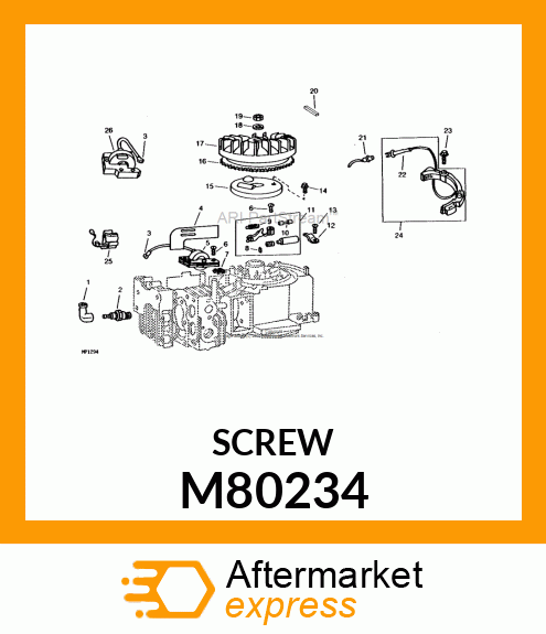 Screw - CONDENSER MOUNTING SCREW M80234