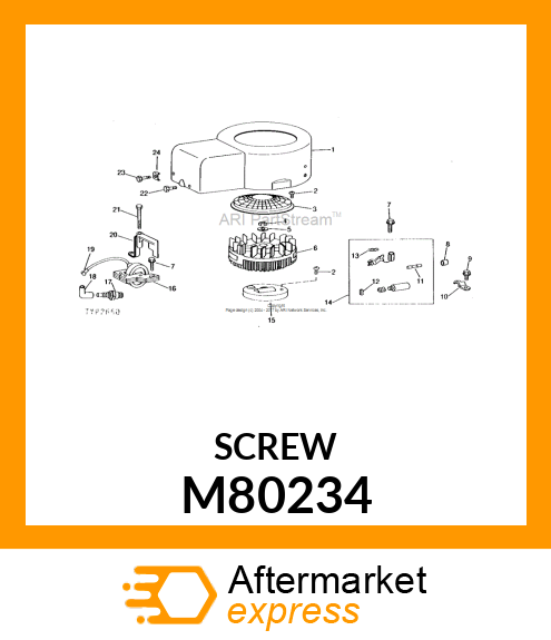 Screw - CONDENSER MOUNTING SCREW M80234