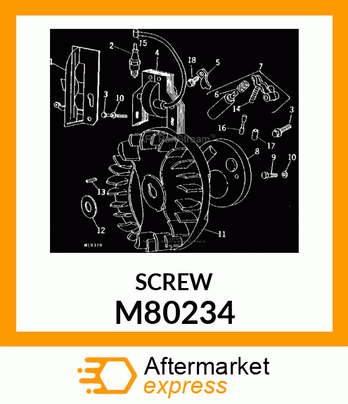 Screw - CONDENSER MOUNTING SCREW M80234