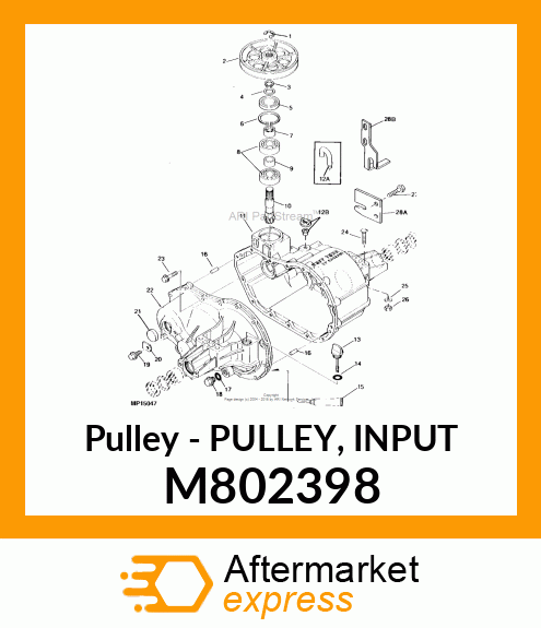 Pulley - PULLEY, INPUT M802398