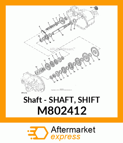 Shaft - SHAFT, SHIFT M802412