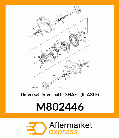 Universal Driveshaft - SHAFT (R, AXLE) M802446