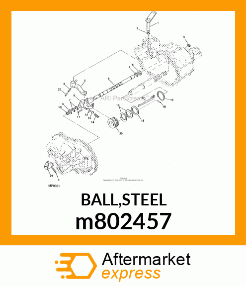 BALL,STEEL m802457