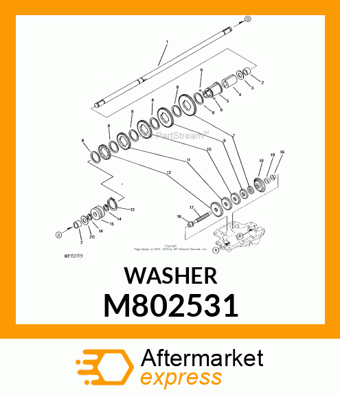 Washer - WASHER 13*26*1 M802531