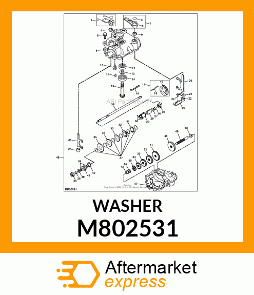 Washer - WASHER 13*26*1 M802531