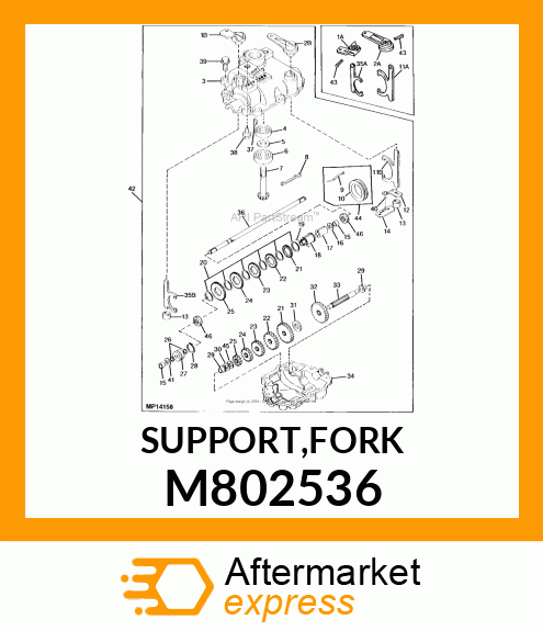 SUPPORT,FORK M802536