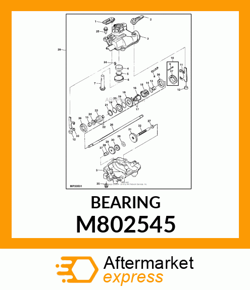 BEARING, BALL 6200 M802545