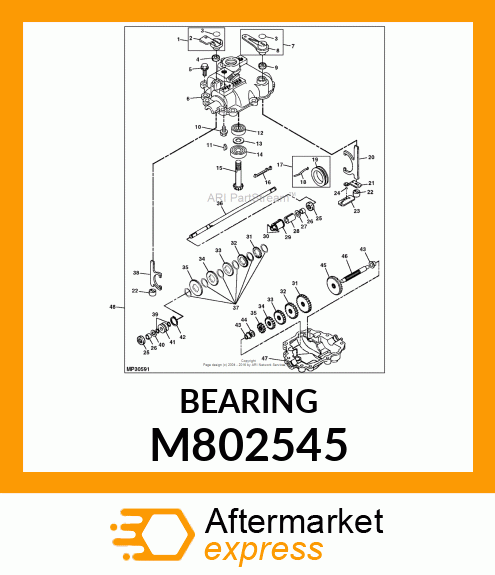 BEARING, BALL 6200 M802545