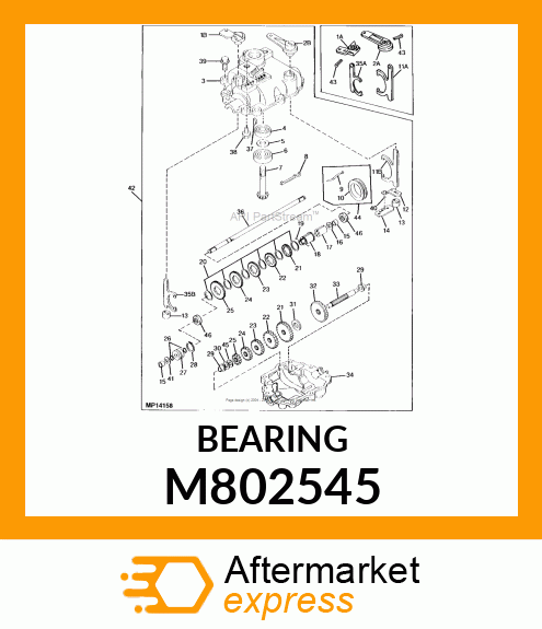 BEARING, BALL 6200 M802545