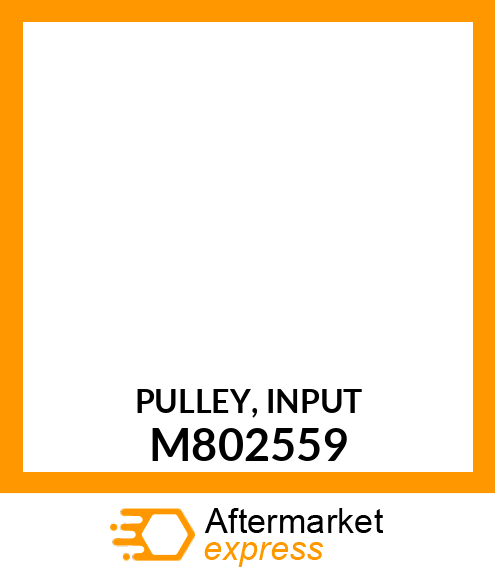 PULLEY, INPUT M802559