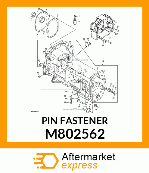 PIN FASTENER, PIN M802562