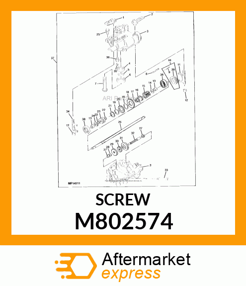 SCREW, TAPPING 6 X 16 M802574