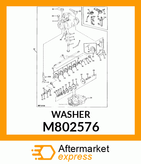 5PK Washer M802576