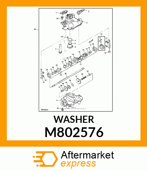 5PK Washer M802576