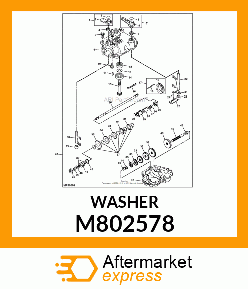 WASHER 8.5 X 16 X 1.0 M802578