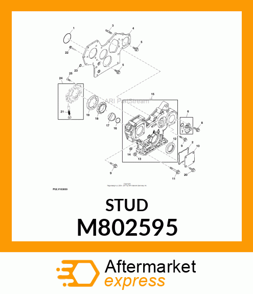 STUD, 8 X 30 M802595