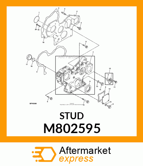 STUD, 8 X 30 M802595