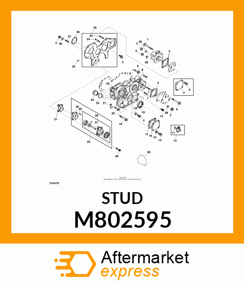 STUD, 8 X 30 M802595