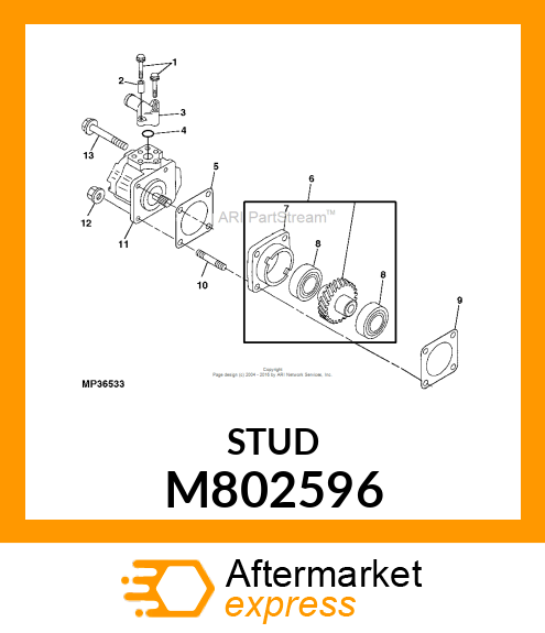 STUD, 8 X 40 M802596