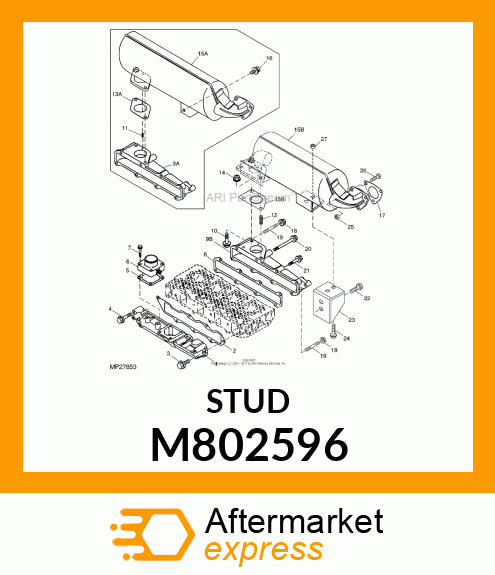 STUD, 8 X 40 M802596