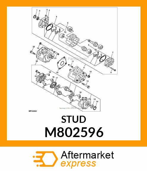 STUD, 8 X 40 M802596