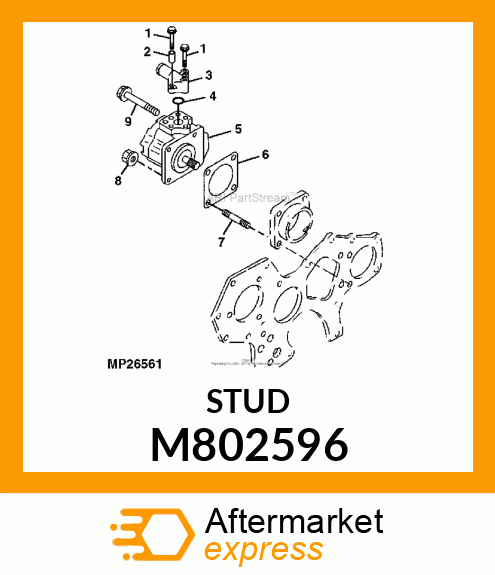 STUD, 8 X 40 M802596