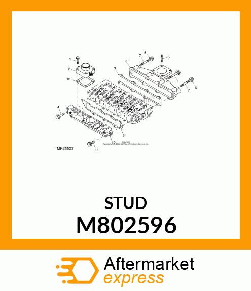 STUD, 8 X 40 M802596