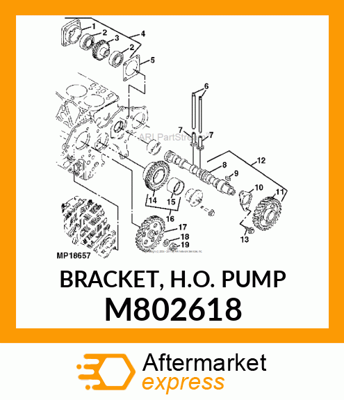 BRACKET, H.O. PUMP M802618