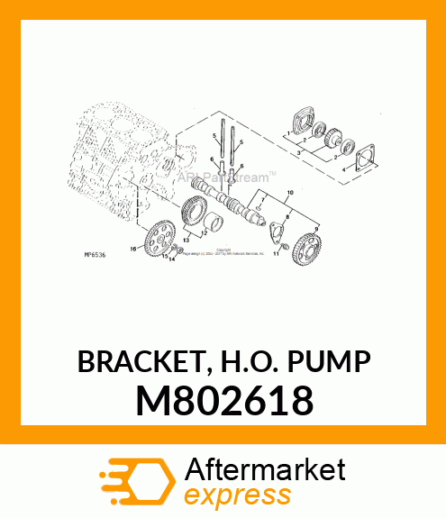 BRACKET, H.O. PUMP M802618